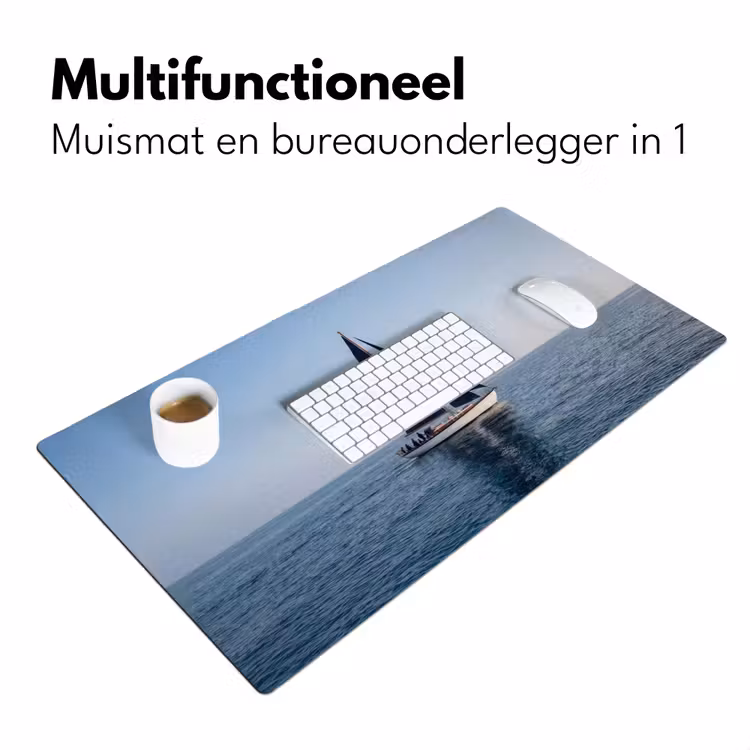 Bureau onderlegger - Zeilboot - Zee - Blauw — 7
