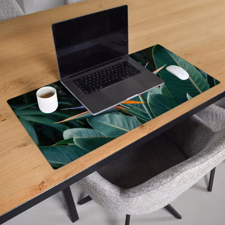 Bureau onderlegger - Paradijsvogel - Bloem - Exotisch — 3