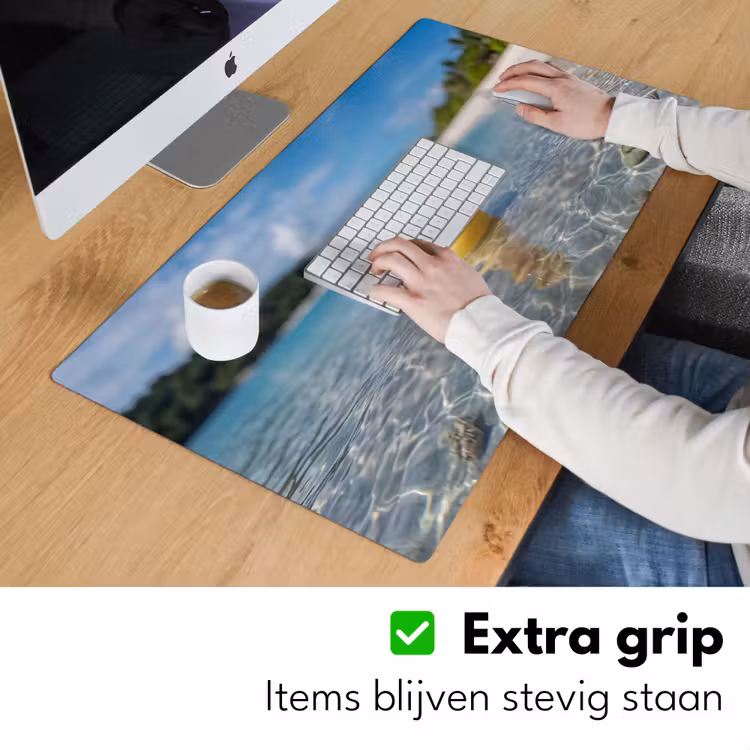 Bureau onderlegger - Tropisch - Badeend - geel — 6