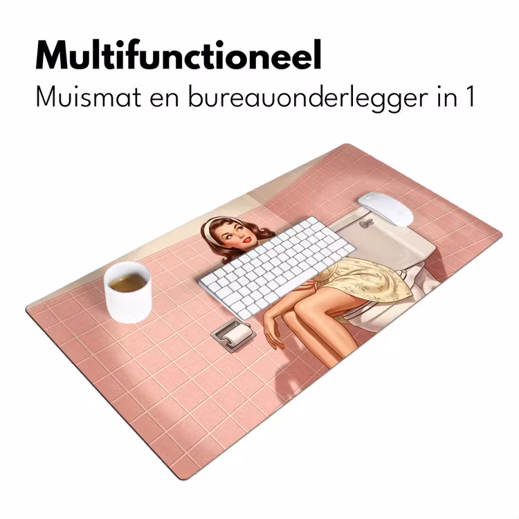 Bureau onderlegger - Roze - Retro - Vrouw — 7
