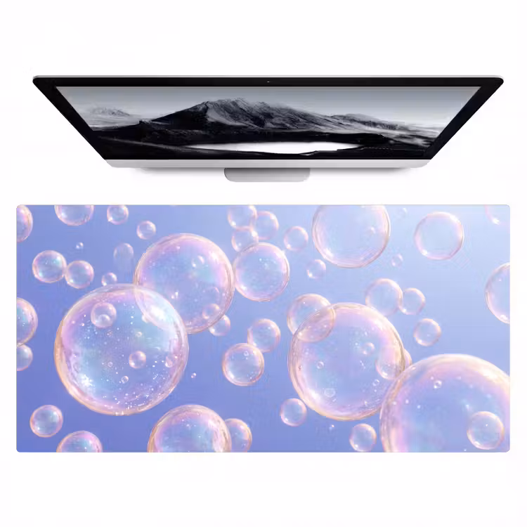 Bureau onderlegger - Pastel - Bubbels - Dromerig — 1