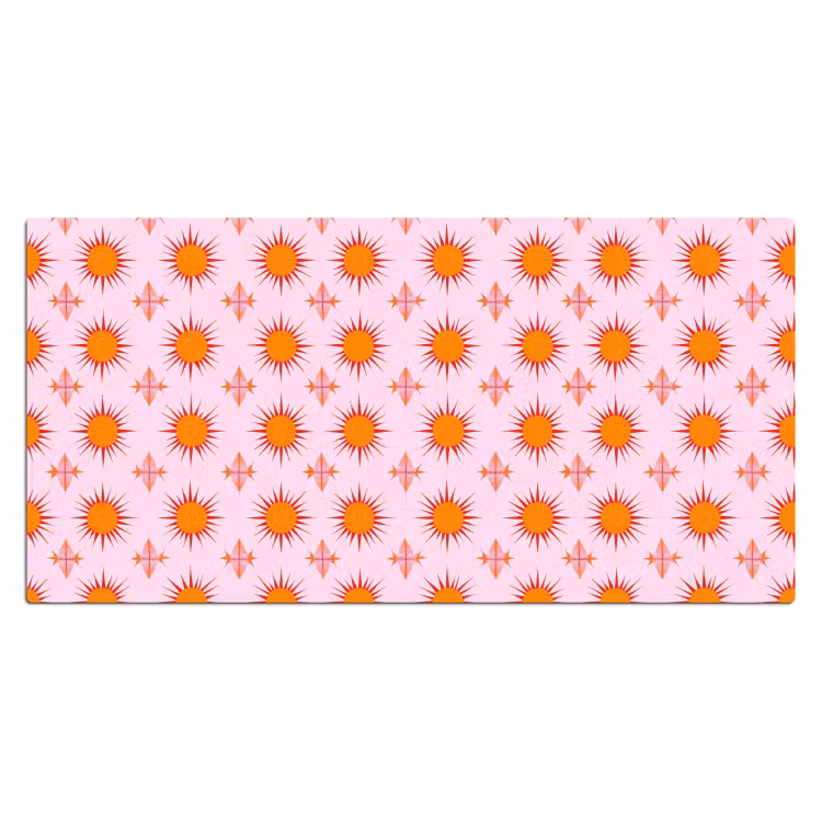 Bureau onderlegger - Zon - Patroon - Roze — 2