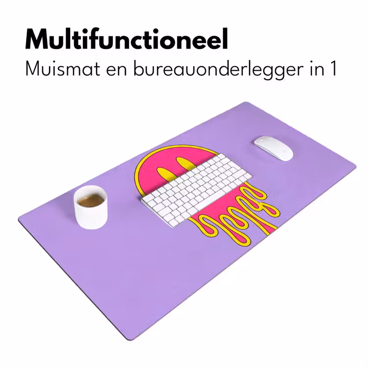 Bureau onderlegger - Smiley - Drip - Neon — 7
