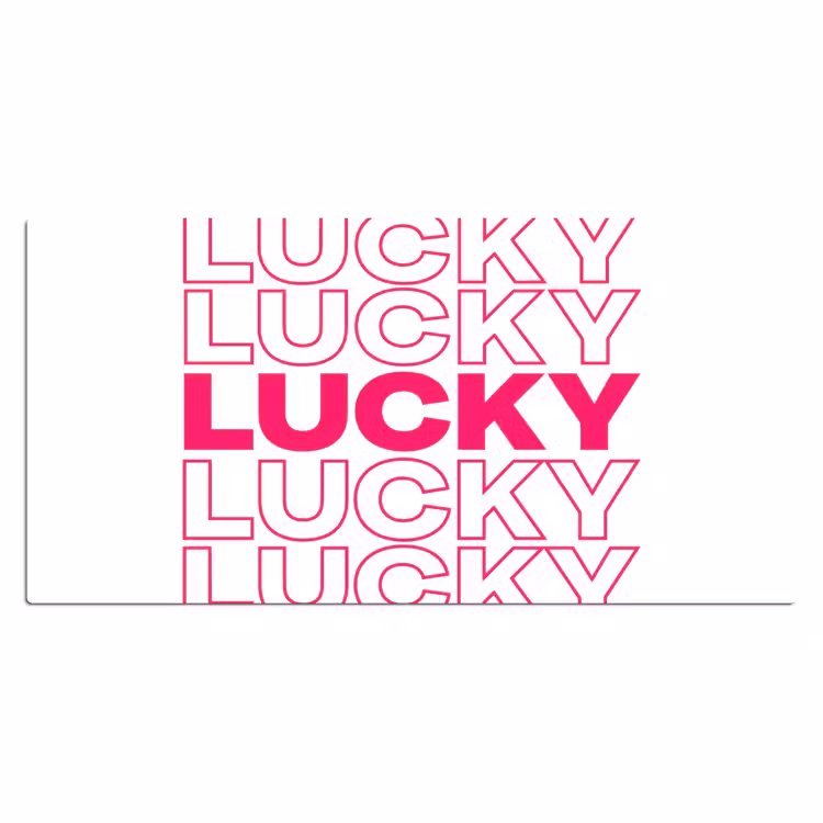 Bureau onderlegger - Lucky - Roze - Patroon — 2