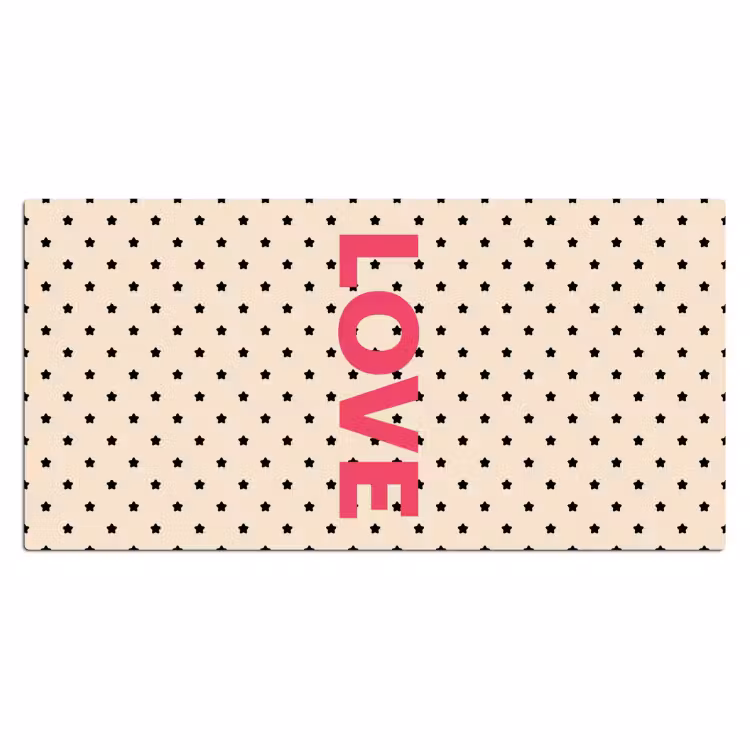 Bureau onderlegger - Love - Stippen - Roze — 2