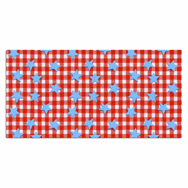 Bureau onderlegger - Ruit - Sterren - Rood — 2