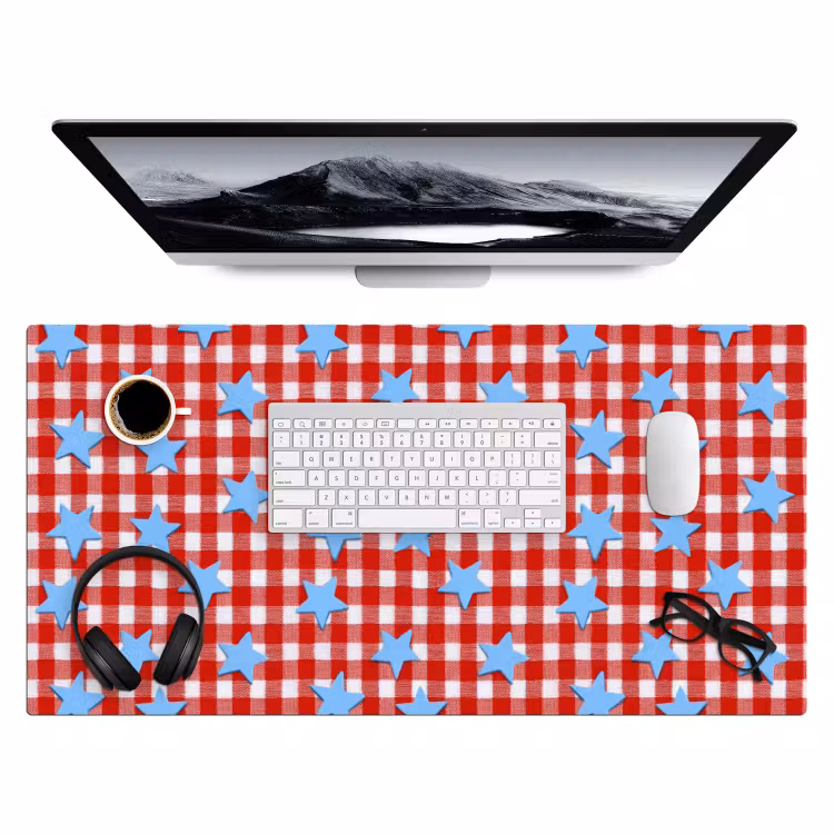 Bureau onderlegger - Ruit - Sterren - Rood — 4