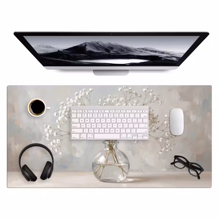 Bureau onderlegger - Vaas - Gipskruid - Wit — 4