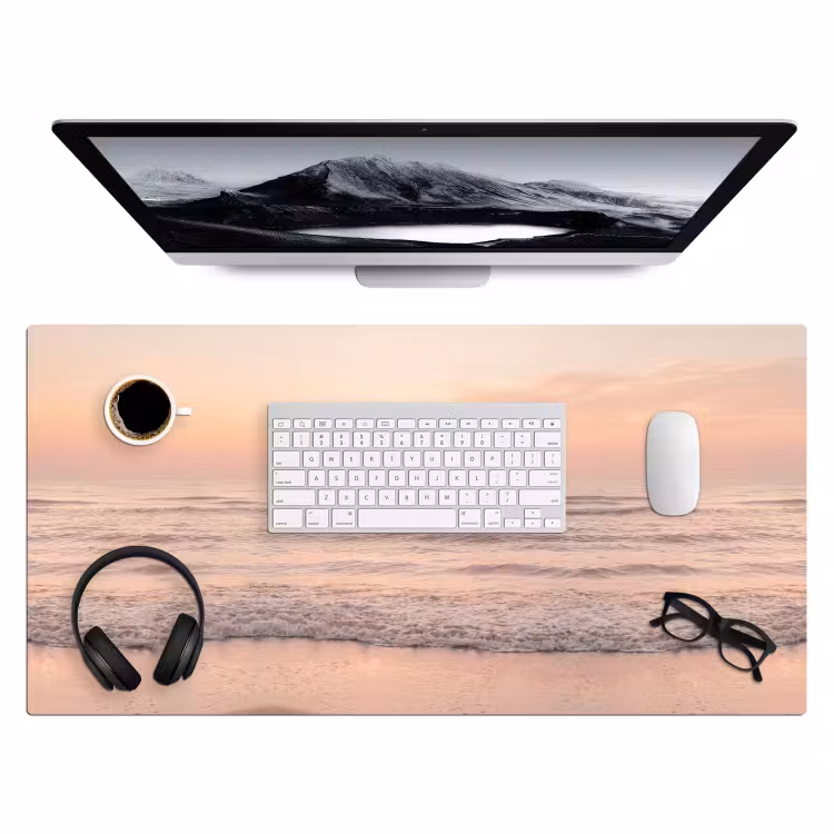 Bureau onderlegger - Zon - Strand - Roze — 4