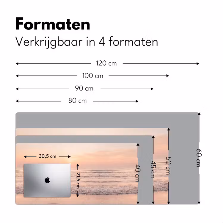 Bureau onderlegger - Zon - Strand - Roze — 8