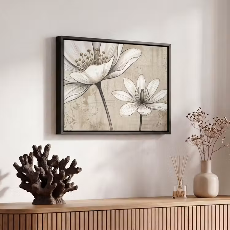 Canvas met lijst - Modern - Design - Wit — 6