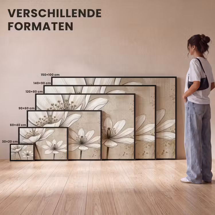 Canvas met lijst - Modern - Design - Wit — 7