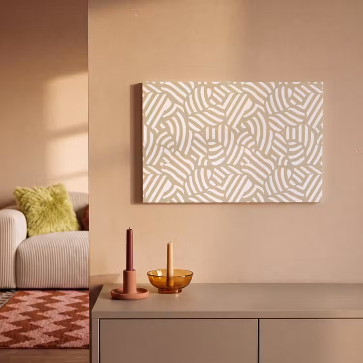 Canvas schilderij - Abstract - Modern - Beige — 1