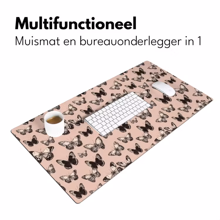 Bureau onderlegger - Tijdloos - Vlinders - Perzik — 7