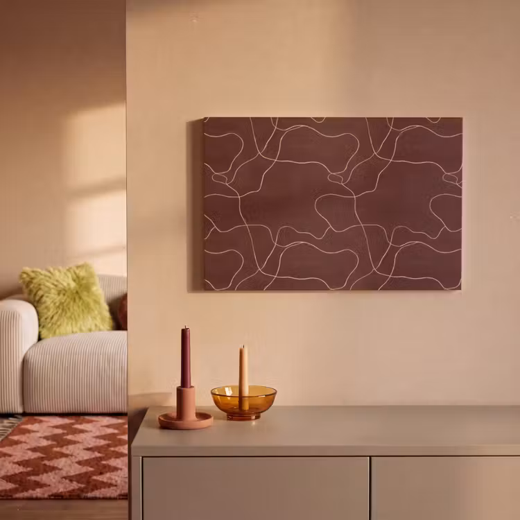 Canvas schilderij - Abstract - Modern - Bruin — 1