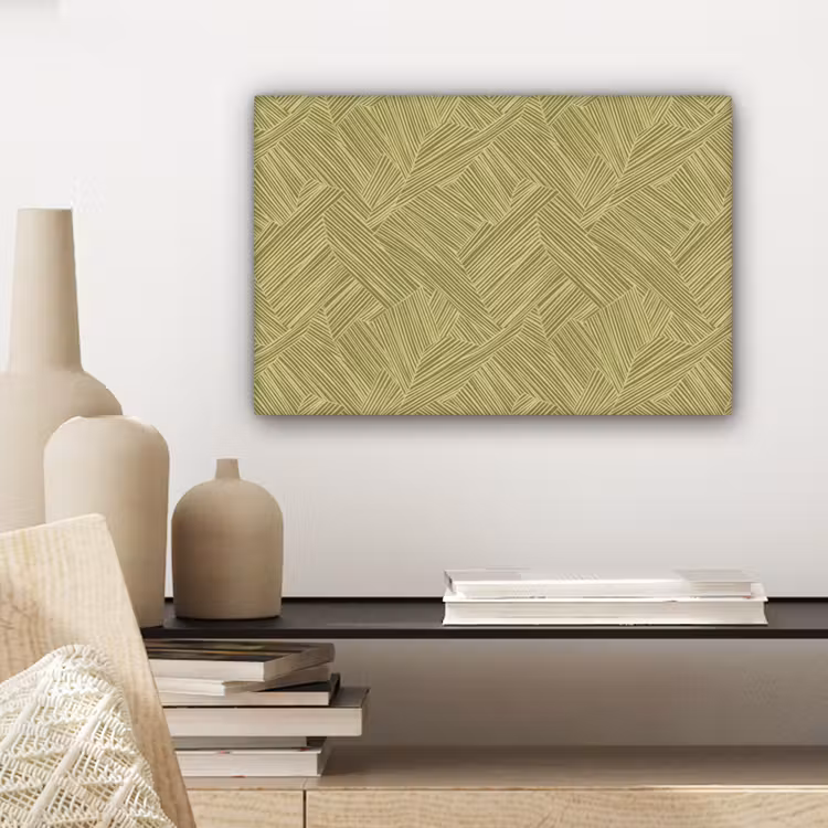 Canvas schilderij - Abstract - Modern - Groen — 4