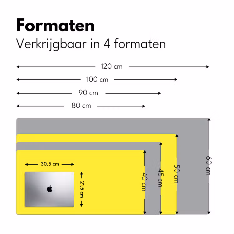 Bureau onderlegger - Soft - Custard - Geel — 8