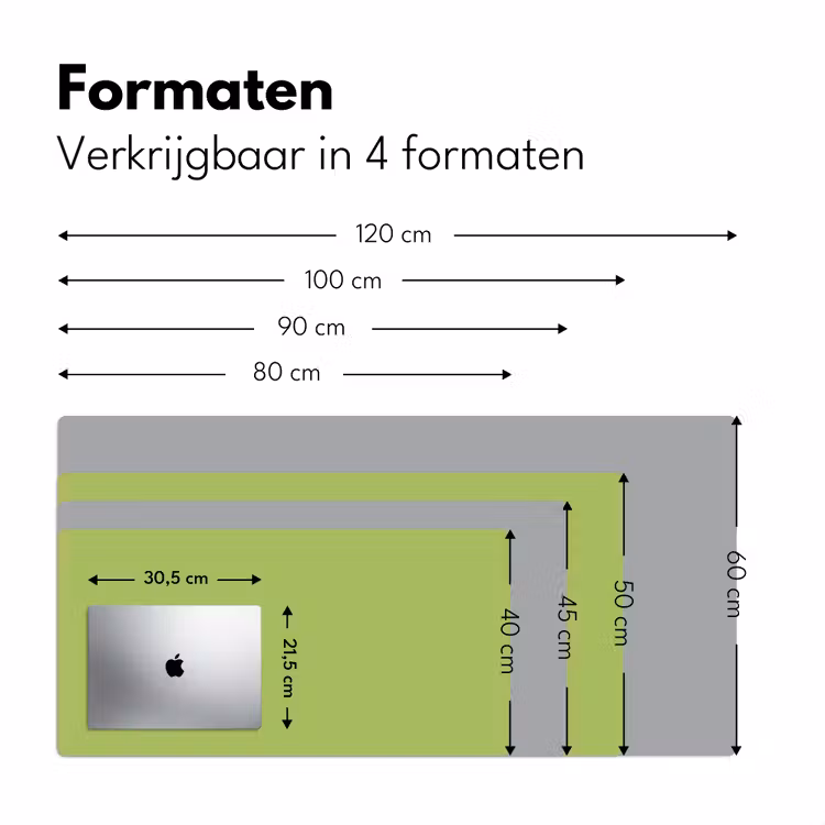 Bureau onderlegger - Lime - Glow - Groen — 8