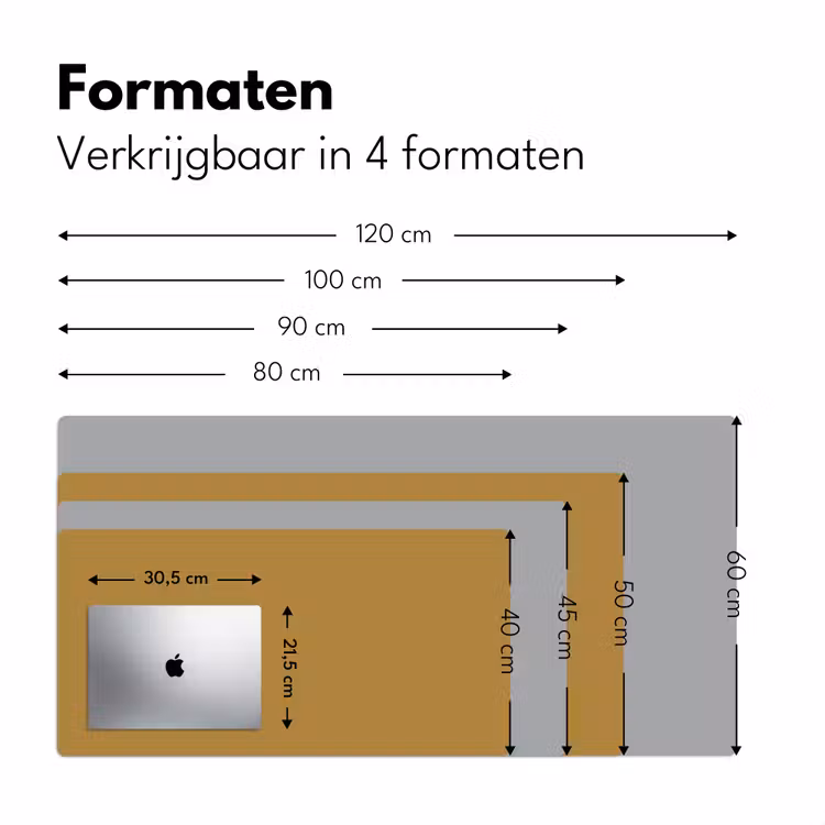 Bureau onderlegger - Rhythmic - Ochre - Geel — 8
