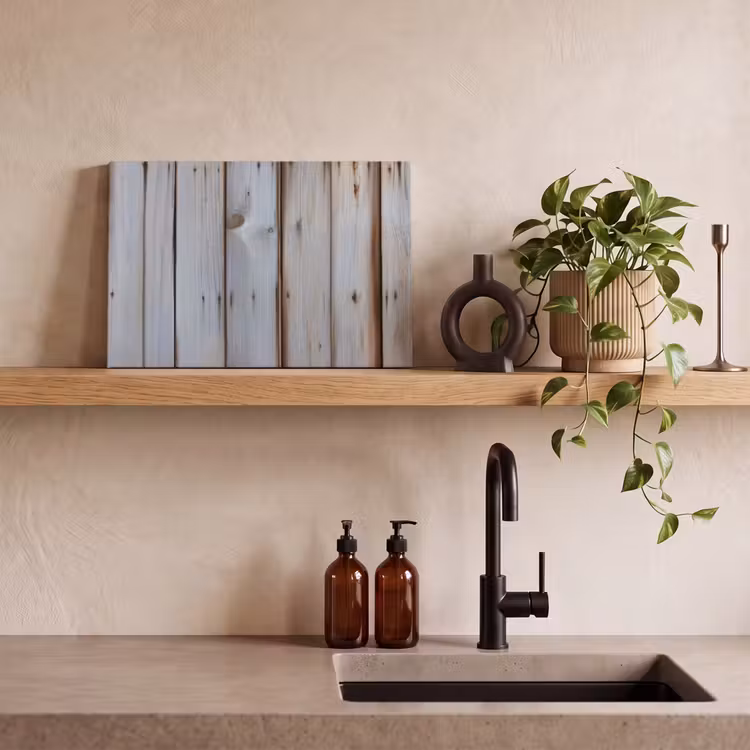 Canvas schilderij - Hout - Planken - Verweerd — 2