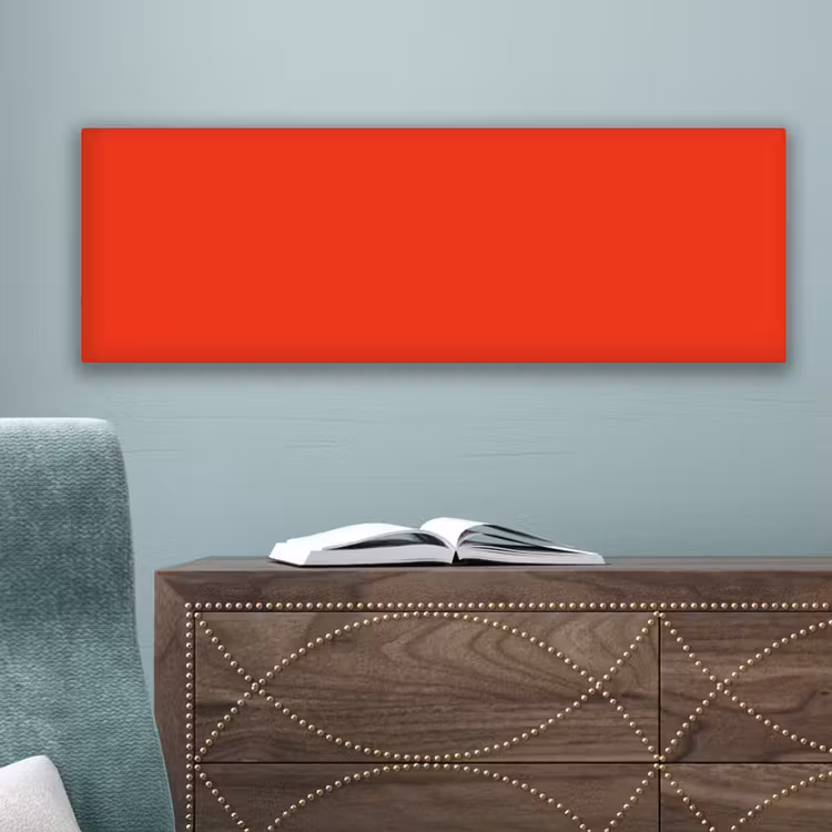 Canvas schilderij - Rood - Kleur - Effen — 3