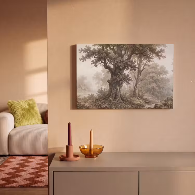 Canvas schilderij - Natuur - Bos - Eik — 1