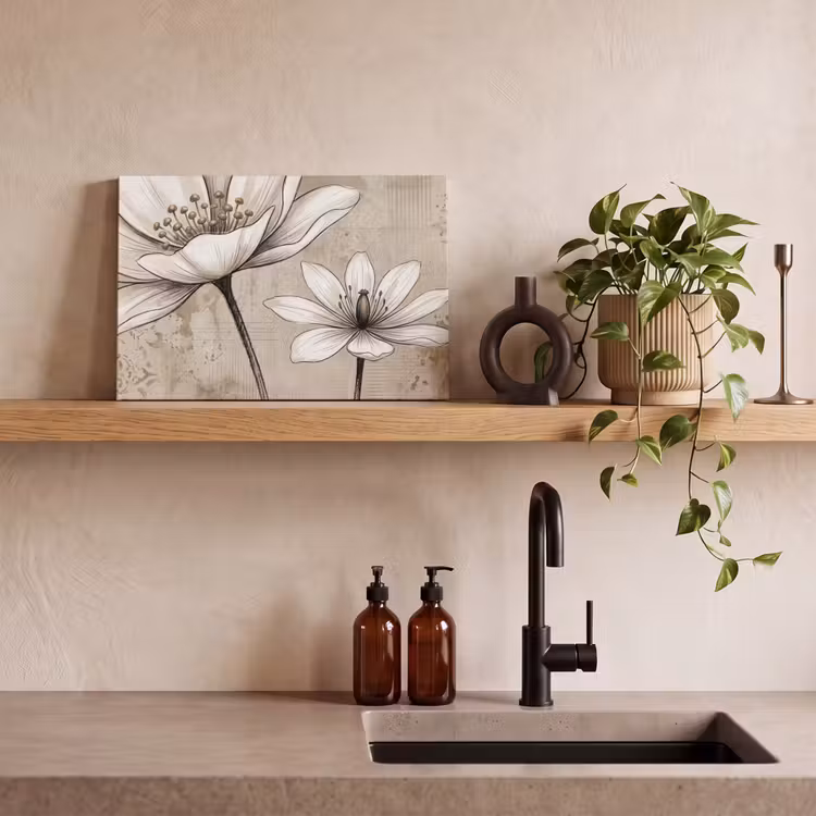 Canvas schilderij - Modern - Design - Wit — 2