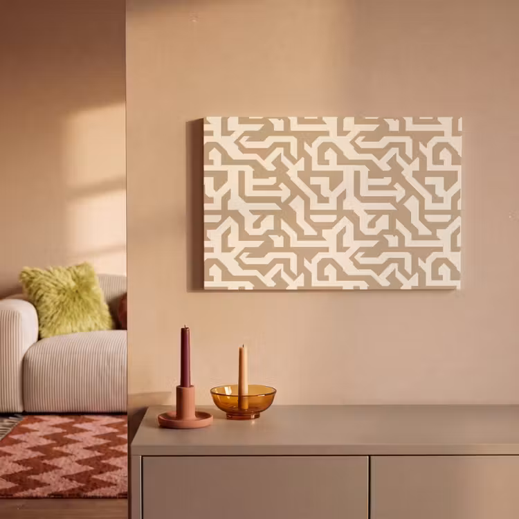 Canvas schilderij - Modern - Abstract - Beige — 1