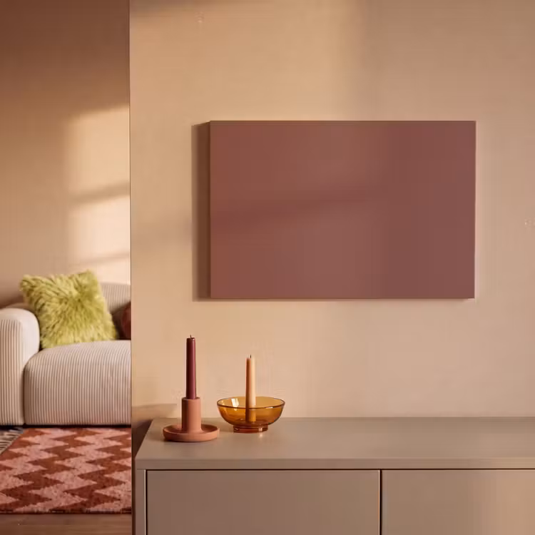 Canvas schilderij - Muted - Raisin - Rood — 1