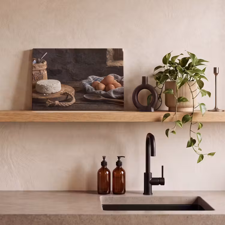 Canvas schilderij - Meel - Eieren - Eten — 2