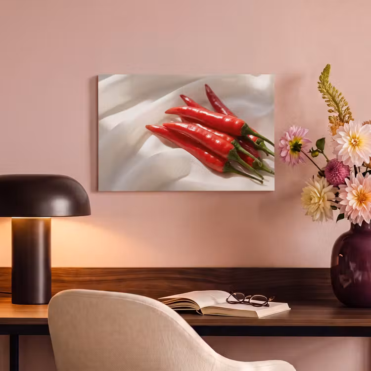 Canvas schilderij - Peper - Rood - Eten — 3