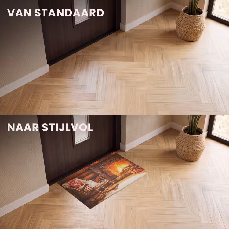 Deurmat - Winter - Kerst - Huis - Openhaard — 3