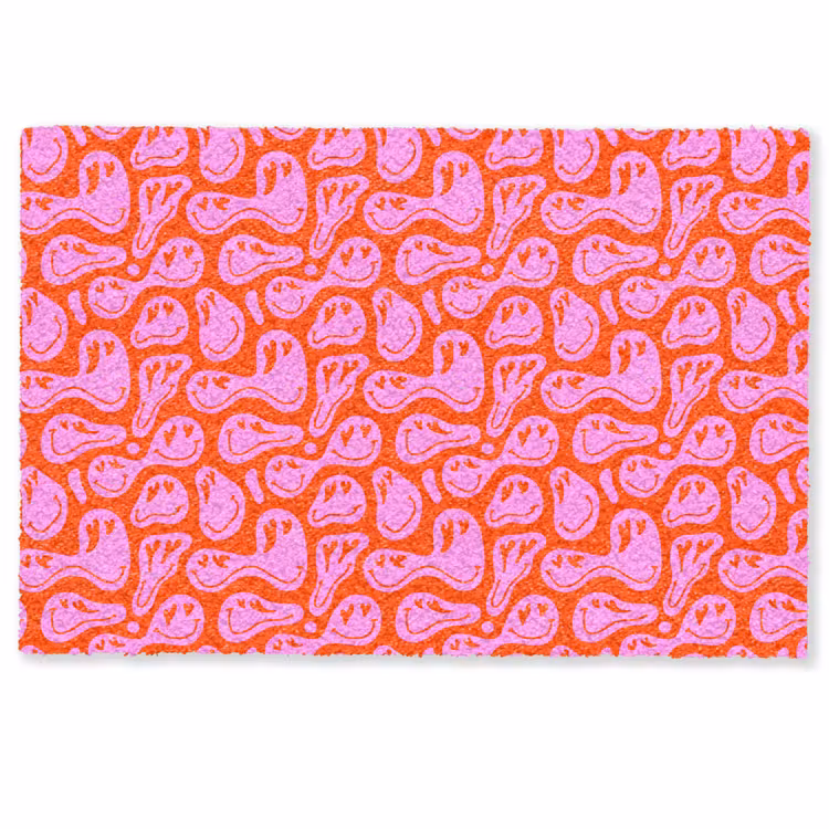 Deurmat - Valentijn - Smiley - Rood - Roze — 1