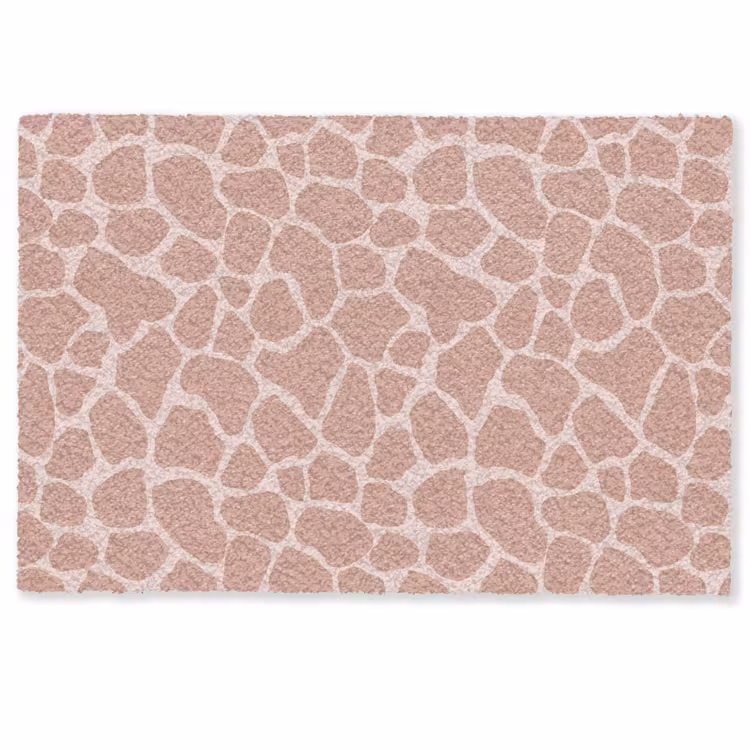 Deurmat - Giraffe - Lichtroze - Warm - Roze — 1