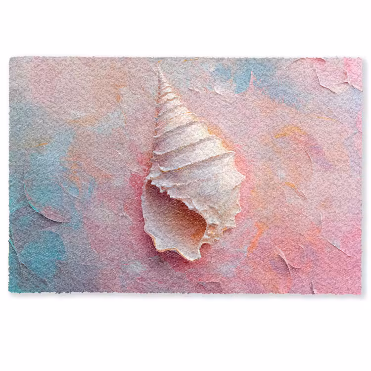 Deurmat - Schelp - Pastel - Pink — 1