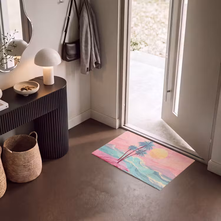 Deurmat - Palmbomen - Golven - Zee — 8