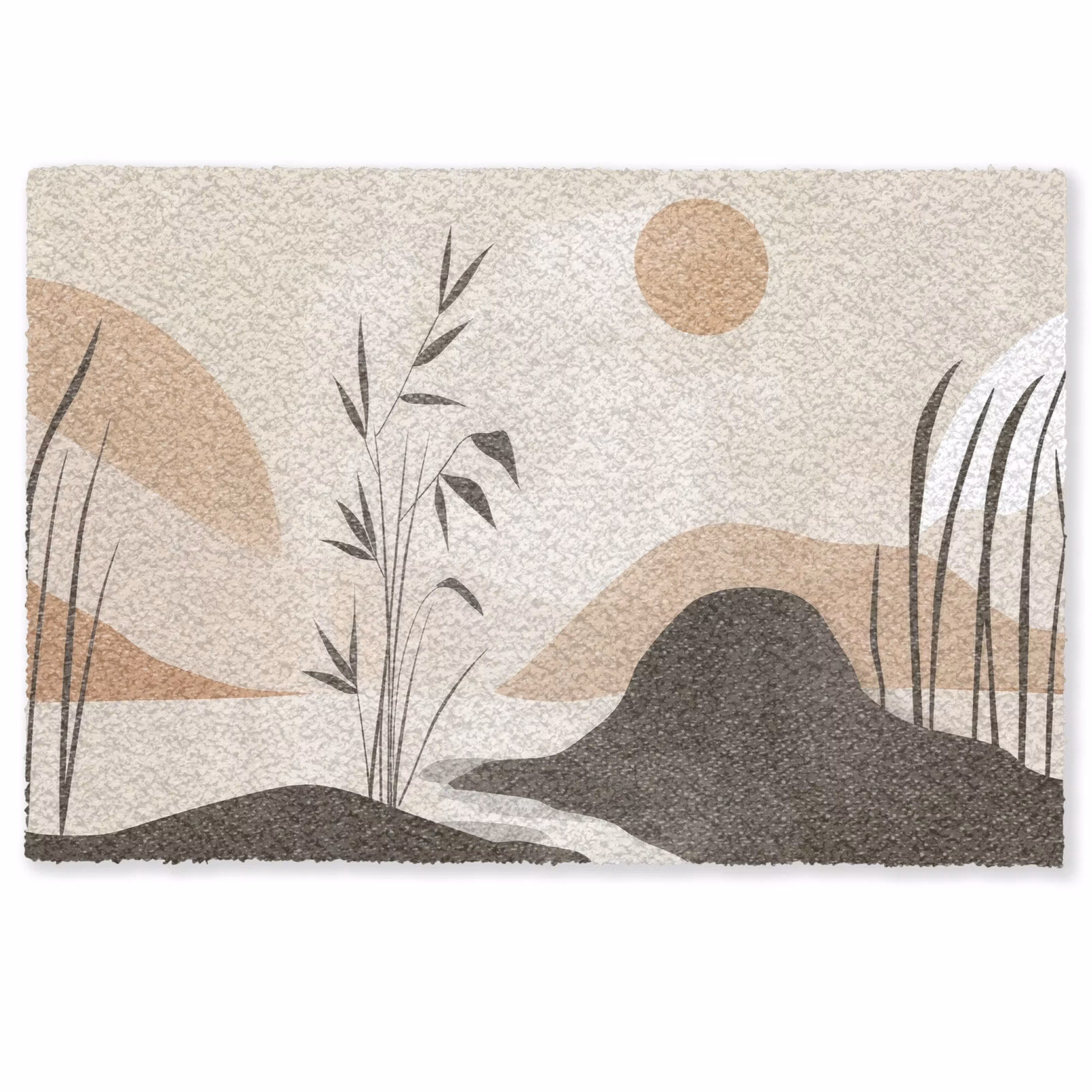 Deurmat - Japandi - Landschap - Beige — 1