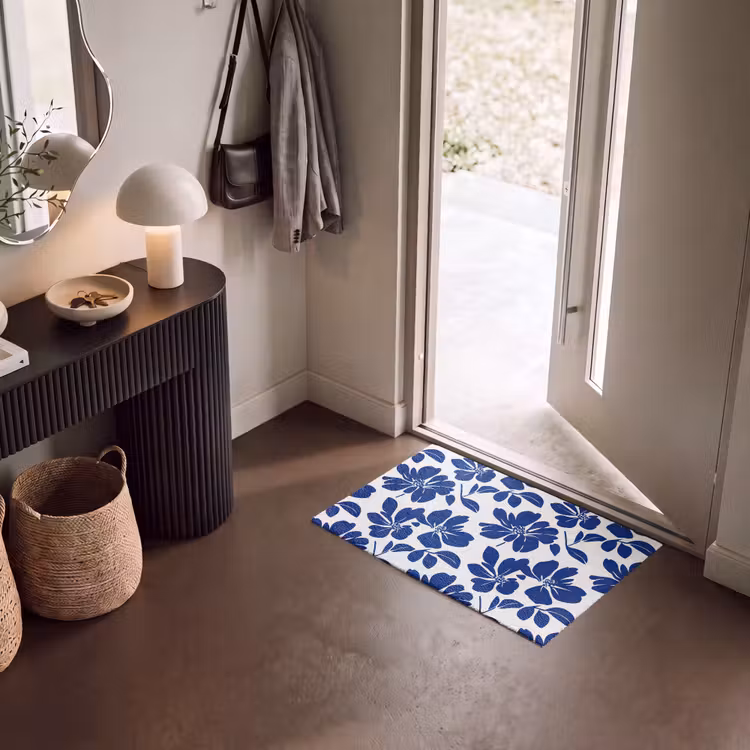 Deurmat - Floraal - Modern - Blauw — 8
