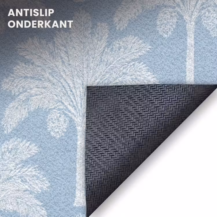 Deurmat - Palmboom - Modern - Blauw — 6