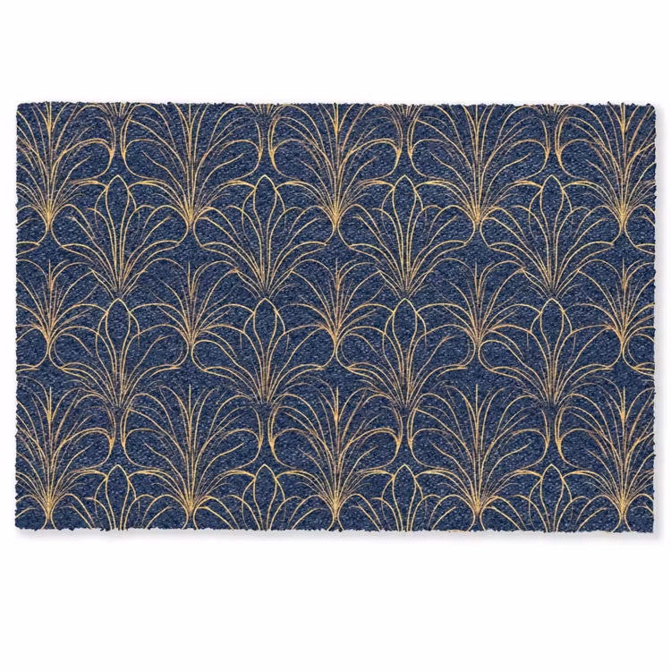 Deurmat - Deco - Waaier - Blauw — 1