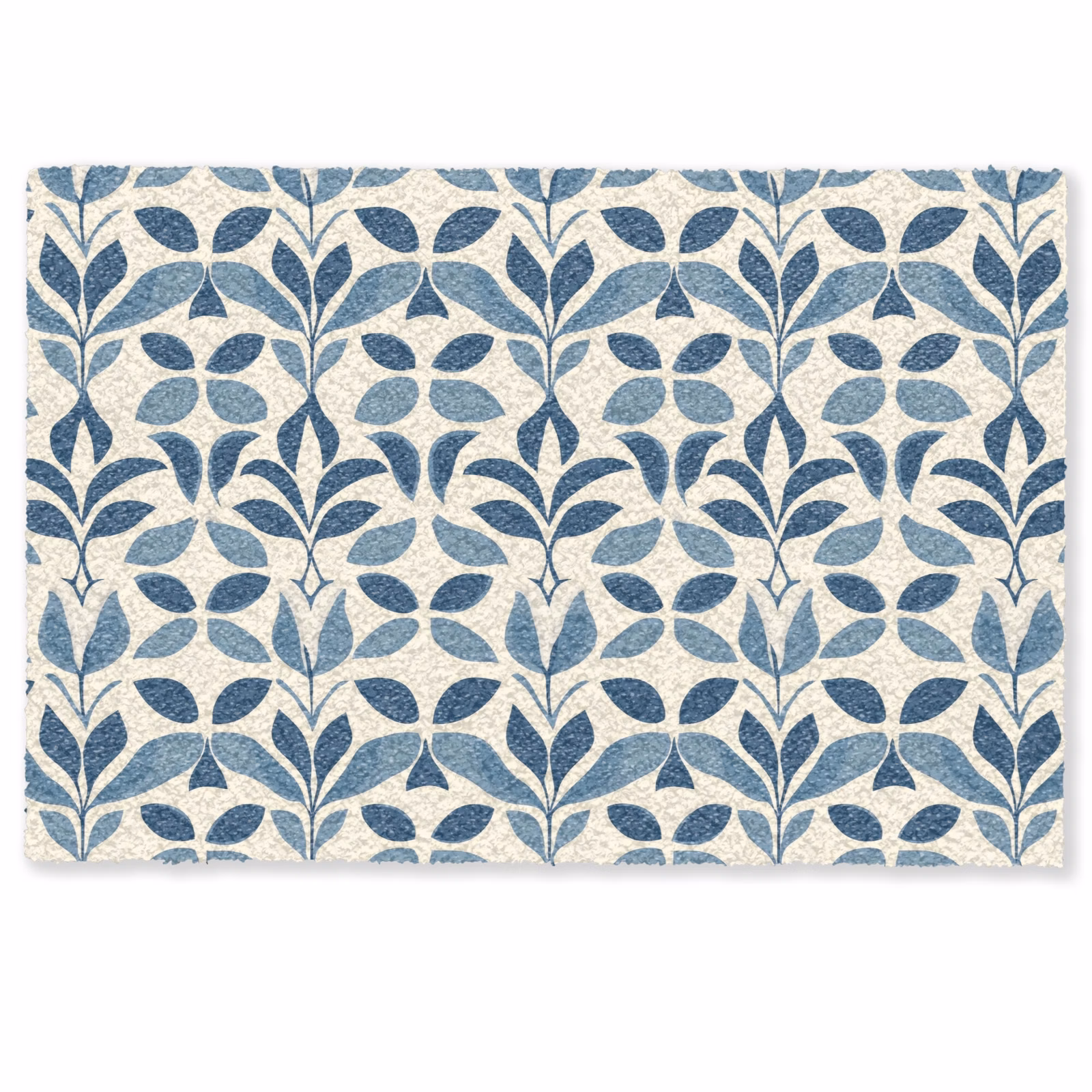 Deurmat - Flora - Modern - Blauw — 1