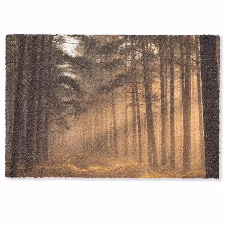Deurmat - Bos - Mist - Zonlicht — 1