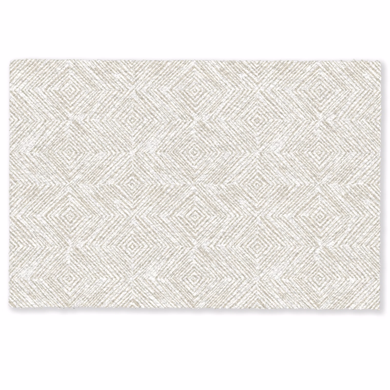 Deurmat - Abstract - Ruiten - Beige — 1
