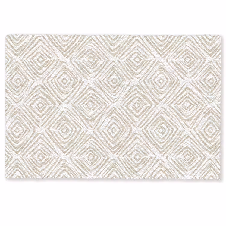 Deurmat - Abstract - Ruit - Beige — 1