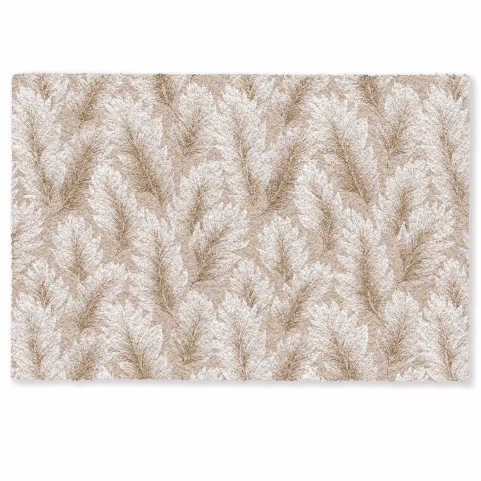 Deurmat - Botanisch - Patroon - Beige — 1