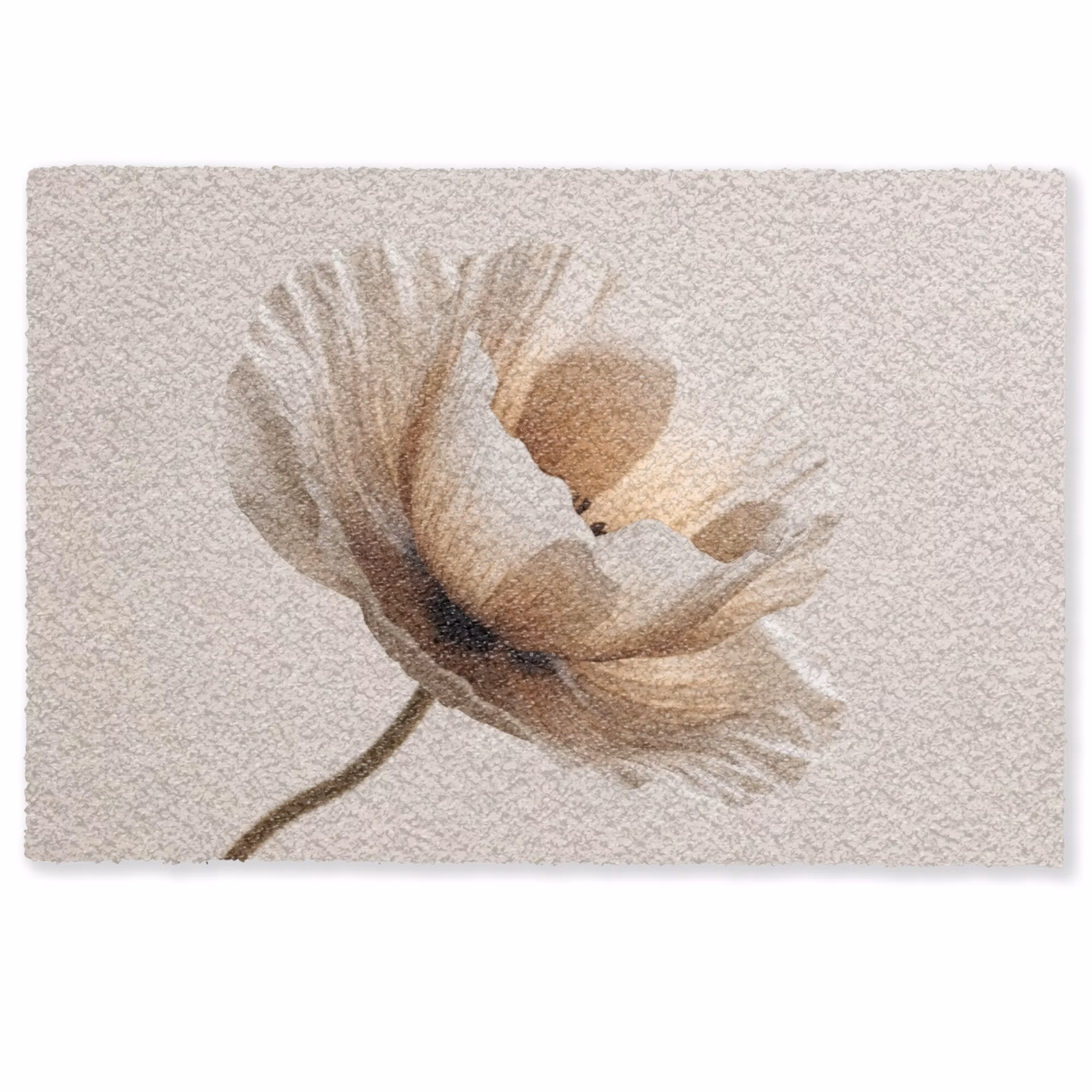 Deurmat - Bloem - Beige - Crème — 1