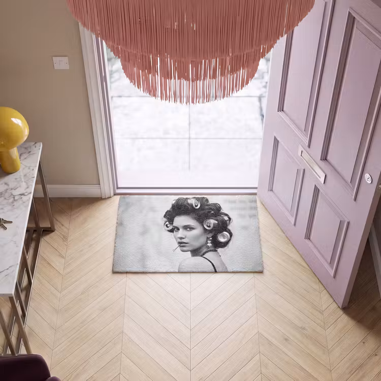 Deurmat - Edgy - Vrouw - Zwart - Wit — 4