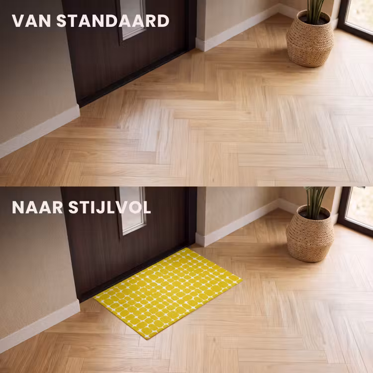Deurmat - Stippen - Modern - Geel — 3