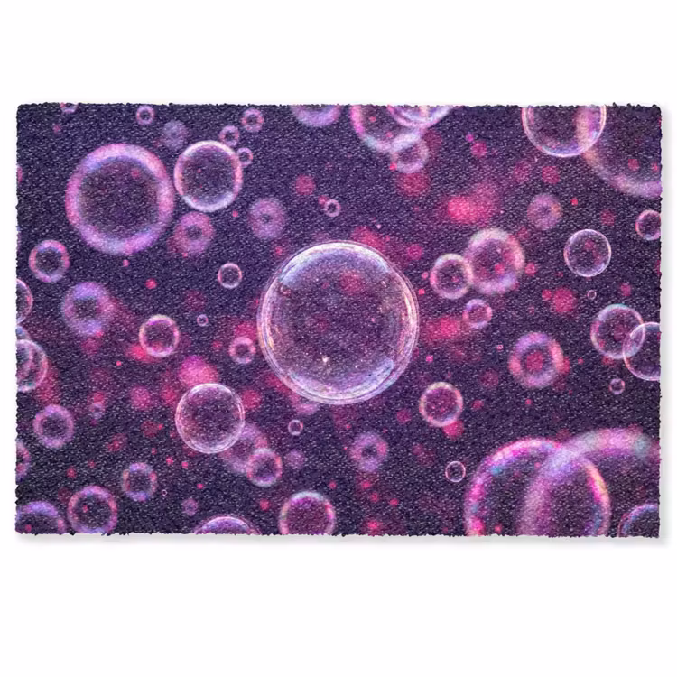 Deurmat - Paars - Bubbels - Schuim — 1