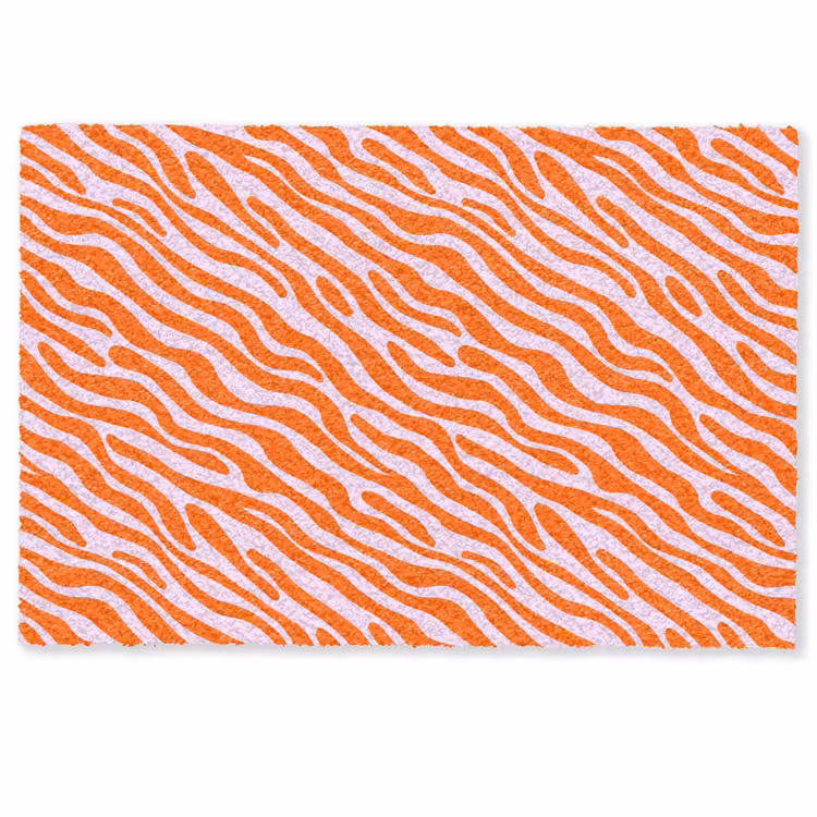 Deurmat - Strepen - Dynamisch - Oranje — 1